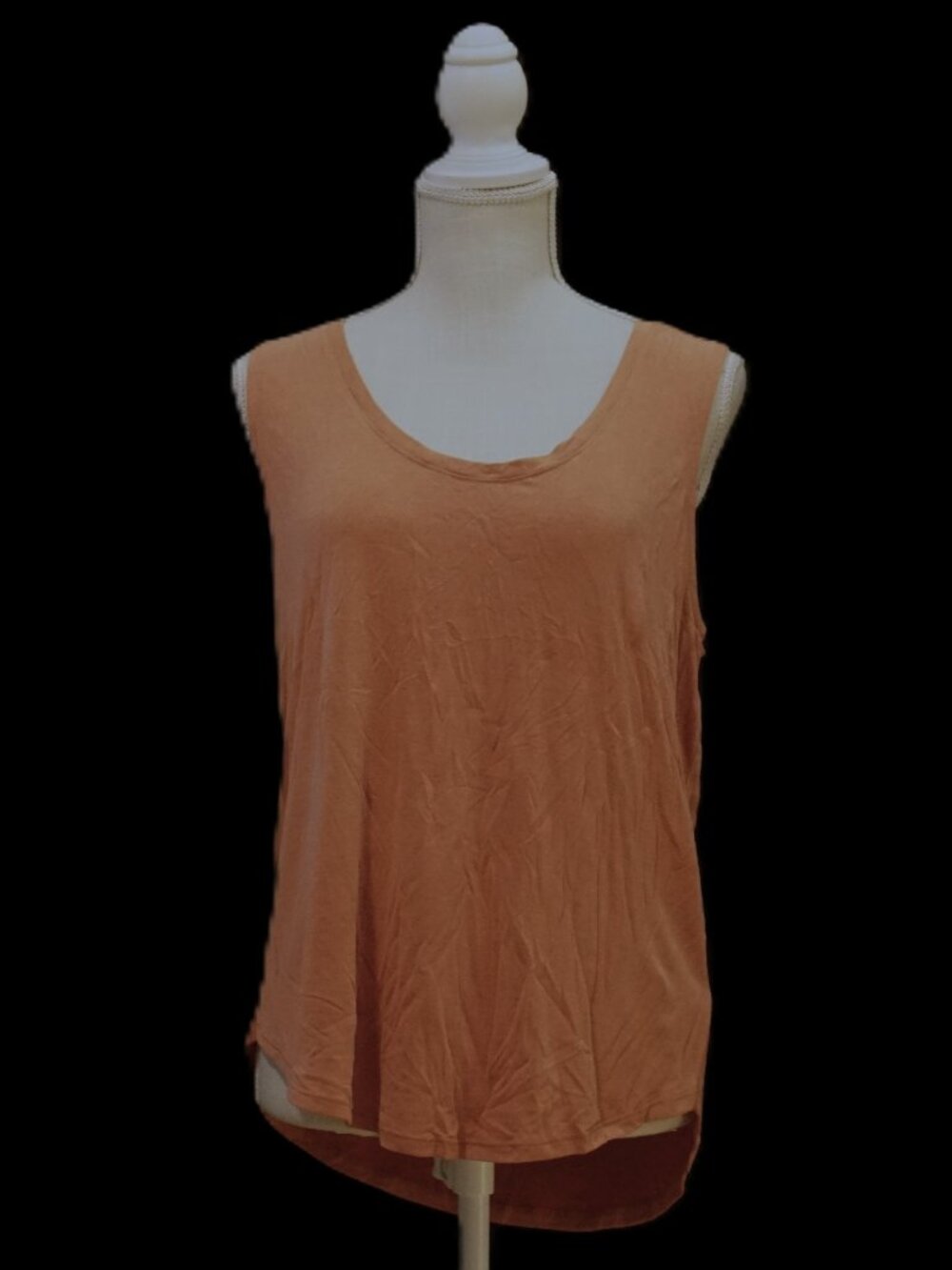 Lucky Brand Dark Salmon Tank Top Round Neck Women’s Large
